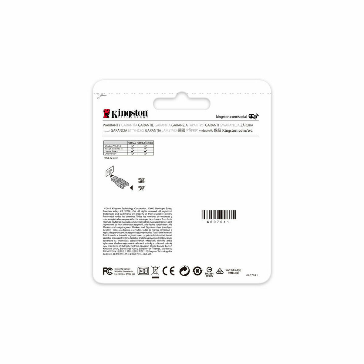 Kortelių skaitytuvas USB Kingston MLPM Juoda